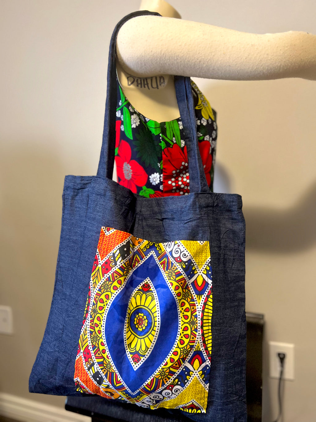 African print Tote bags for women