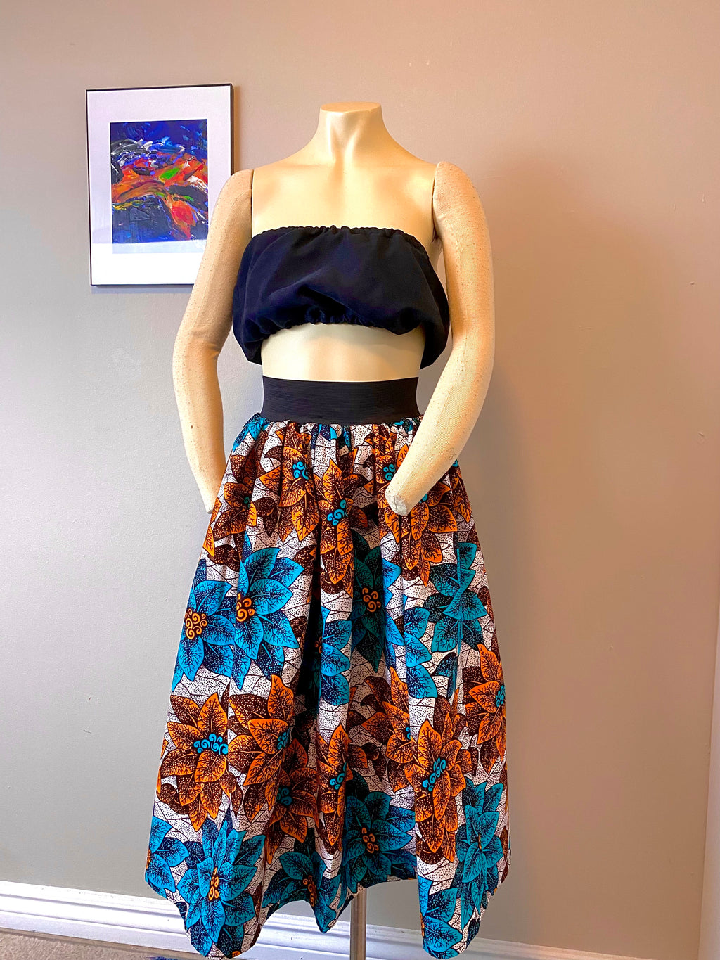 African print Maxi skirt