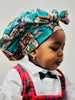 Kid size satin reversible bonnet