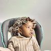 Kid size satin reversible bonnet