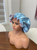 Elastic reversible Satin Bonnet