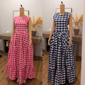 Gingham Tiered Maxi Dress