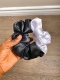 Two tone oversized satin Scrunchies
