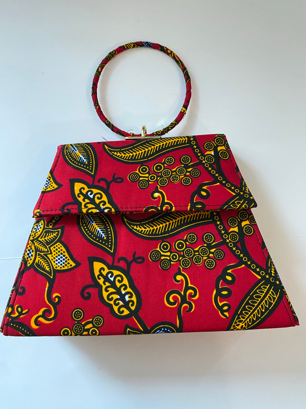 African print midi bags