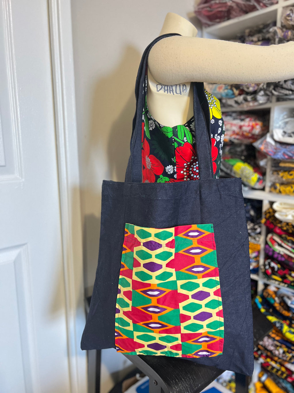 African print Tote Bag