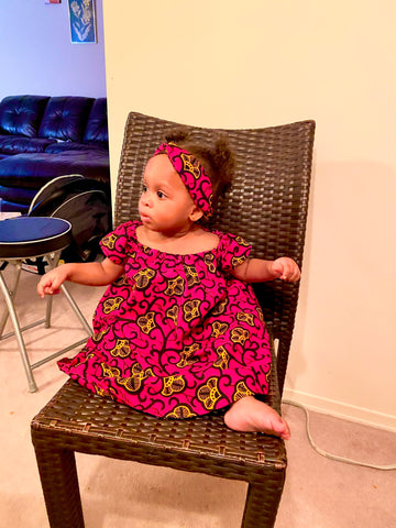 Baby girl African Print Maxi Dress