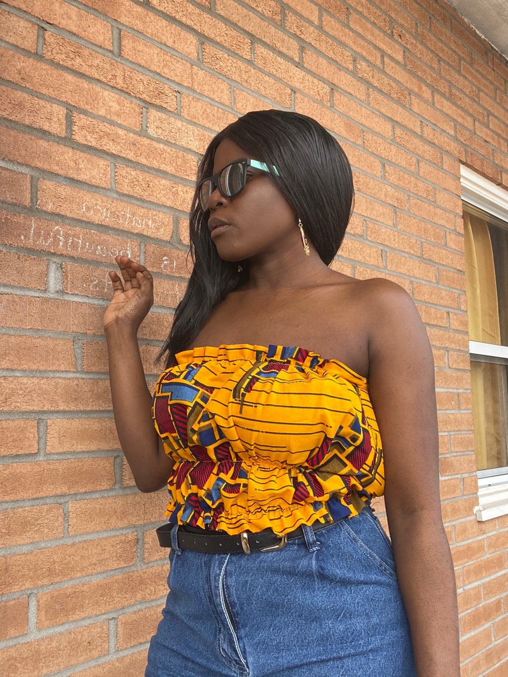 Anike  African print summer top