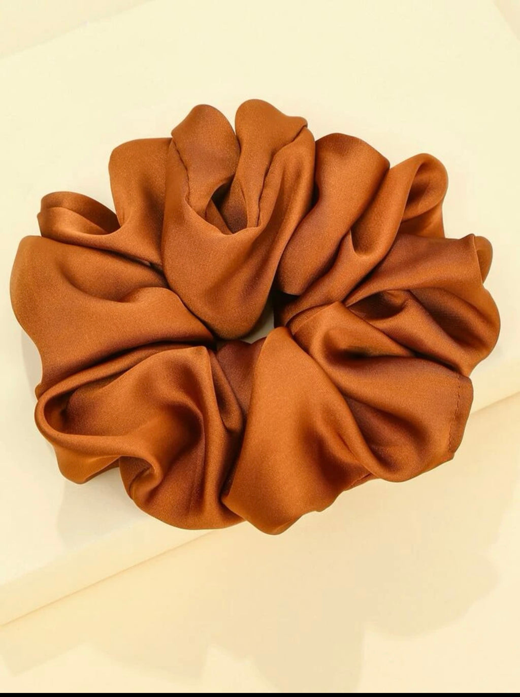 Oversized satin scrunchie for women