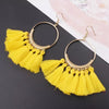 Long tassel earrings for women