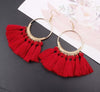 Long tassel earrings for women