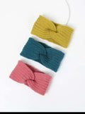 Set of THREE Winter hand knit head warmer for women.