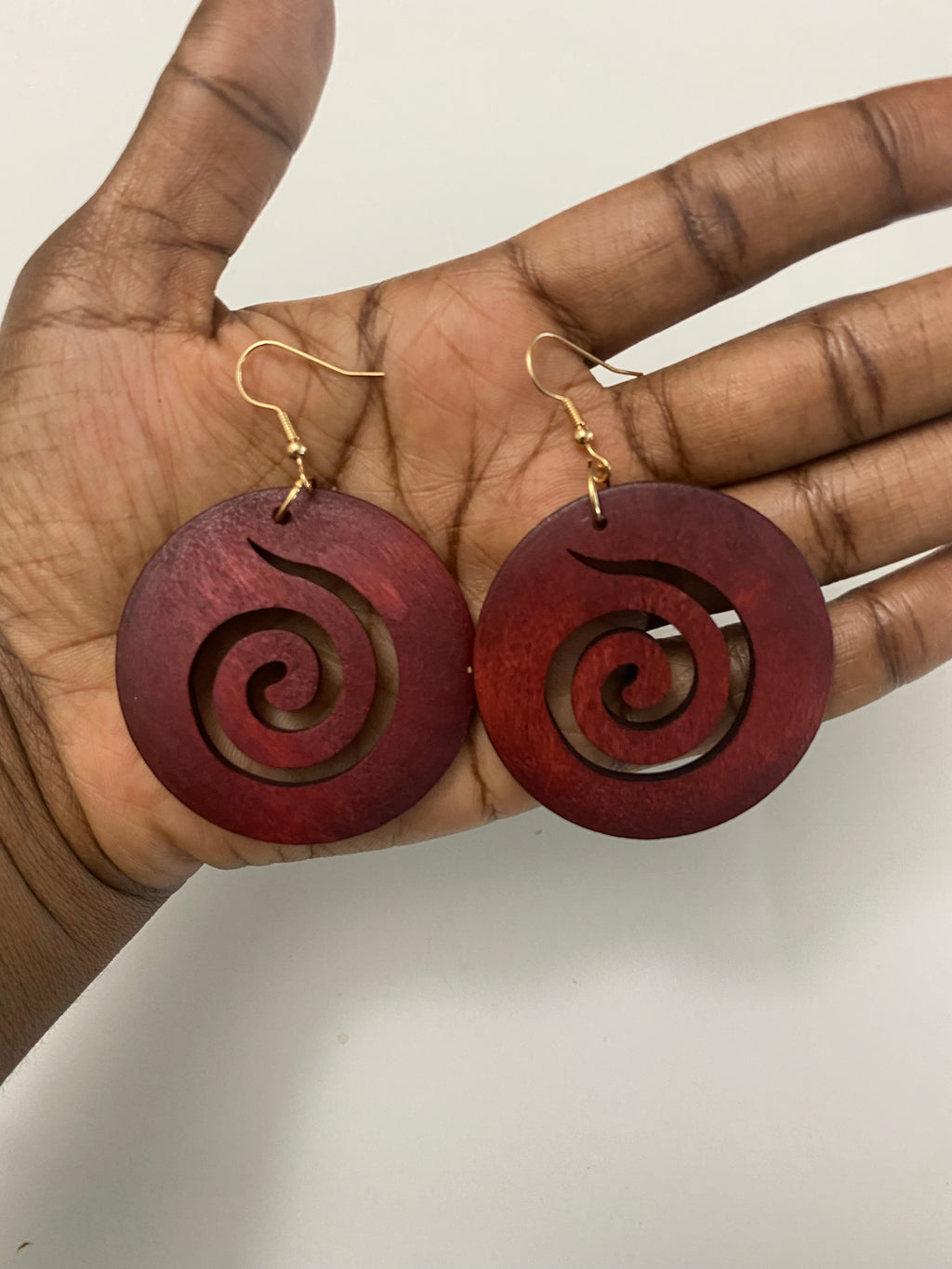 Circular drop earrings for women