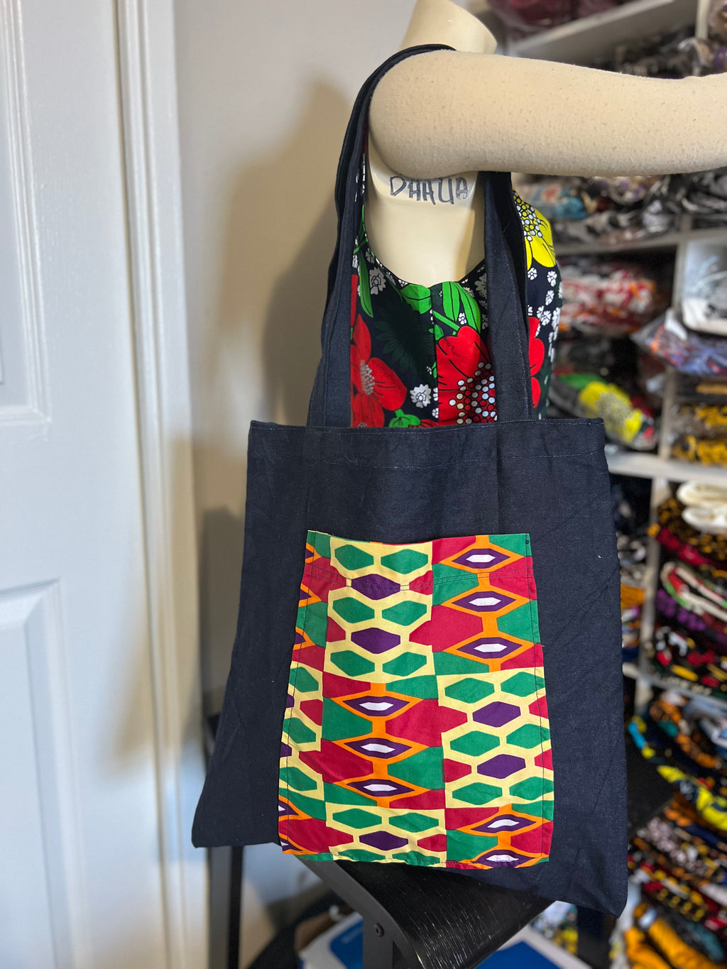 African print Tote Bag