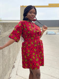Abeke mini shift gown/dress