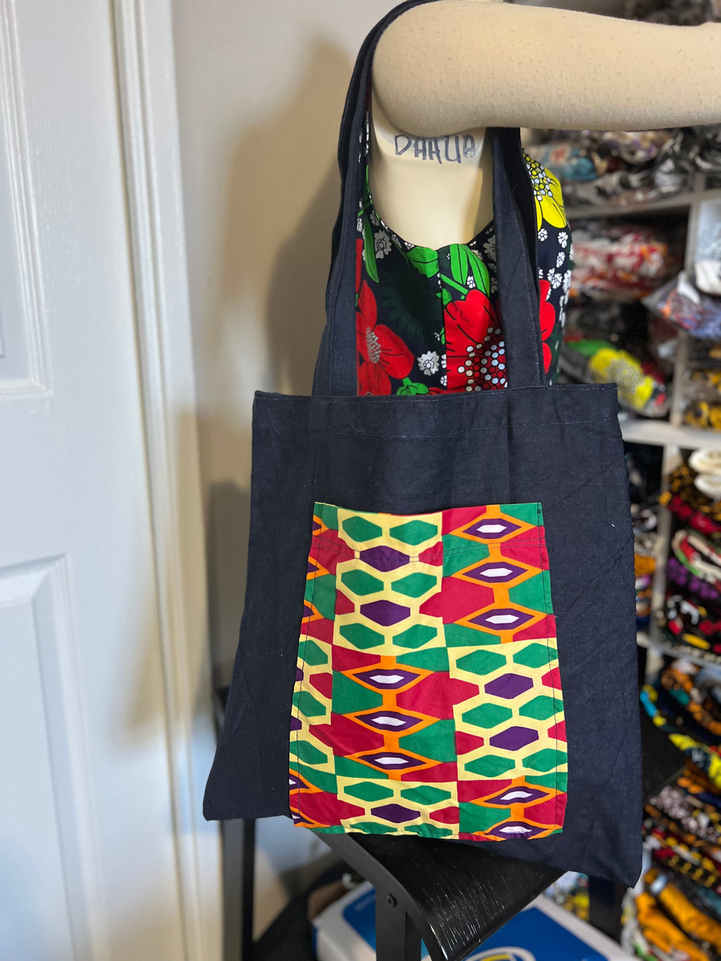 African print Tote Bag