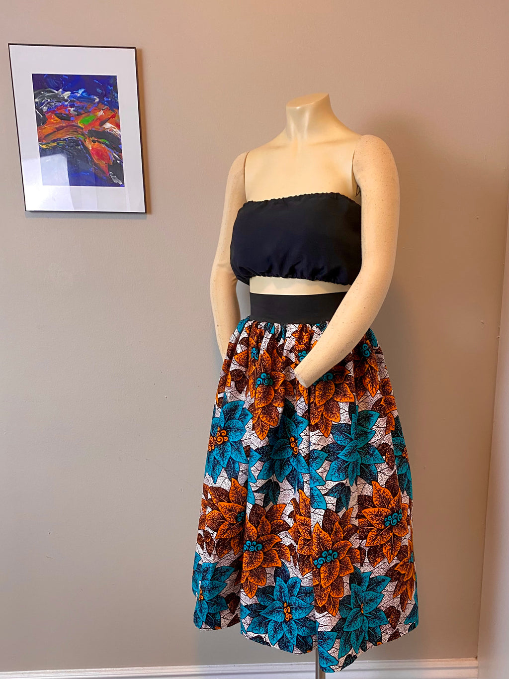 African print Maxi skirt